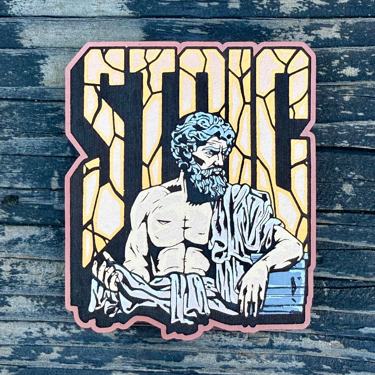 Painted Leather Stoic