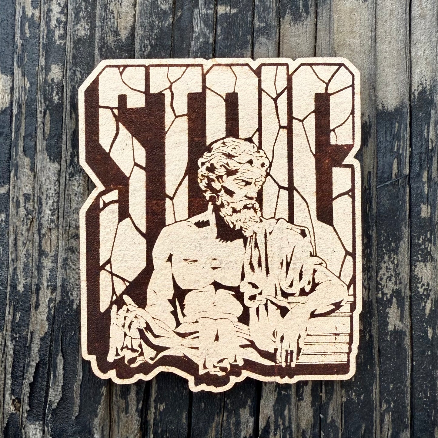 Raw Leather Stoic (Distressed)